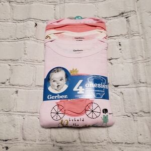 Gerber Baby Girl 4 Onesies.